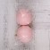 Set of balls plastic D-8 cm, 2 pcs "matte" pink