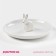 Dish "Bunny in gold", d = 20.5 cm, white color