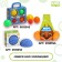 Massage ball Onlytop "Hedgehog", D = 9 cm, Blue Color