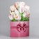 Volumetric postcard "Happy Birthday", tulips, 17 × 9 × 31 cm
