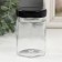 Bank for candles glass with a hexagon lid is a transparent 150 ml 5.8x5.8x9 cm