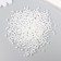 Set of beads "needlework" plastic, diameter 4 mm, 25 g, snow-white