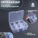 Organizer for decor, mobile cells, 6 cells, 16.5 × 12 × 5.8 cm, the color is transparent