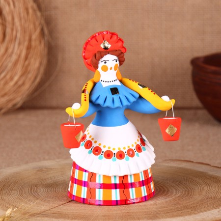 Dymkovo toy "Barynya-Vodonoska"-1