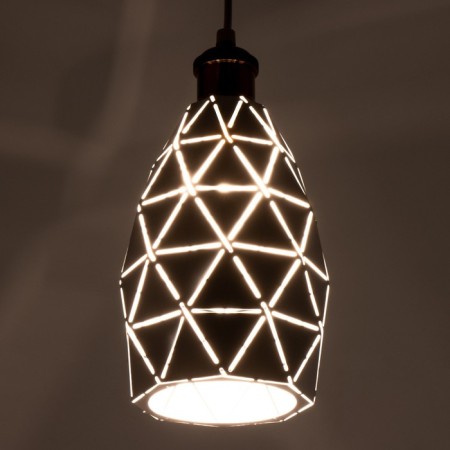 Suspension Bayerlux "perforation" E27 white 15x15x25-125cm-3