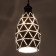 Suspension Bayerlux "perforation" E27 white 15x15x25-125cm