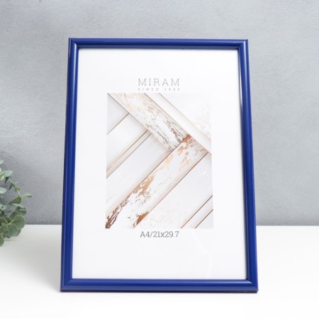 Photo frame Plastic Gallery 21x29.7 cm, (A4) Blue (plastic screen)-4