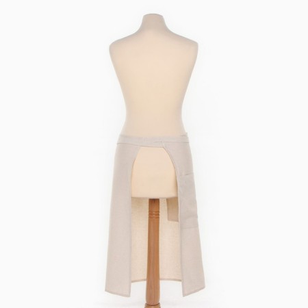 Apron Ethel ECO, Milk color, 60x64 +/- 6 cm, 70% HL, 30% linen, 190 g/m2-6
