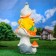 Garden figure "Gnome fly agaric on the mushroom", 71x33cm