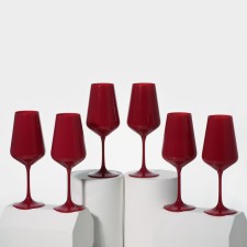 Set of glasses for the wine 