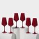 Set of glasses for the wine "Sandra", 450 ml, 6 pcs, red color