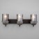 Lamp Mars, 3x40W E27, black color, gray color