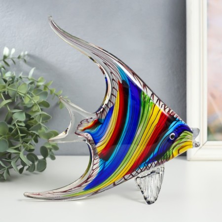 Souvenir Glass "Fish Clown" under Muranskoy glass 22x7x25 cm-3