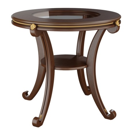 Gloria Gloria table, 740x740x650, walnut