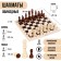 Wooden chess 29 x 29 cm, King H-9 cm, pawn H-4 cm