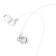 Hoco M98 headphones, wired, vacuum, microphone, 1.2 m, silver