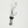 Furniture tundra hook TKT002, three -rod, chrome, 4 pcs TMP