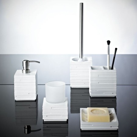 Soap dish Brick, white color-1