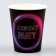 A single -single -paper glass "Neon", 250 ml, a set of 6 pieces