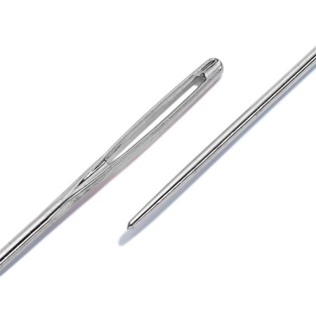 Needles for embroidery with rounded tip, steel, No. 24, 0.80x37 mm, 6 pcs-2