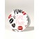 Mirror folding circle (2) C/took D7.5cm grl pwr white layer packet QF