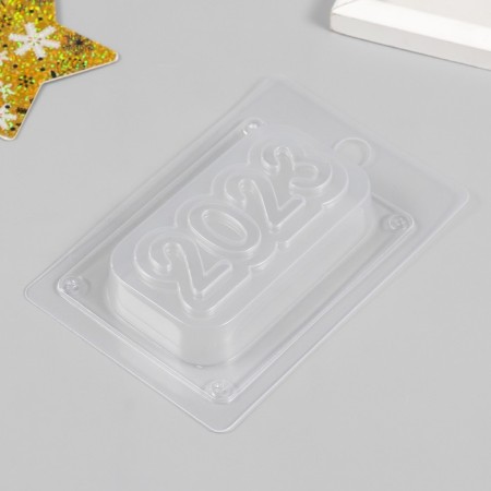 Plastic form "2023" 10.5x6 cm, 95g-1