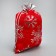 Bag gift plush “Santa Claus bag”, snowflakes, embossing, 16 x 24 cm +/- 1.5 cm, New Year
