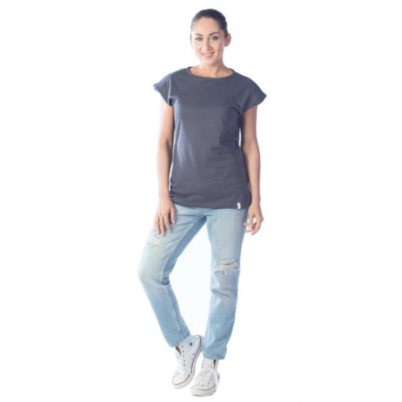 Female T -shirt, size 42, gray color