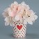 A glass for flowers "Heart", 250 ml