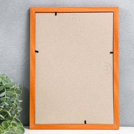 Photo frame wood 21x30 cm, amber (plastic screen)-2
