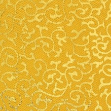 Beige satin fabric with golden curls