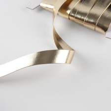 Stroke, leatherette, 15 mm × 10 ± 1 m, beige color