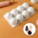 Form for mousse desserts and baking konfinetta "balls", 29.7 × 17.4 × 3.7 cm, 8 cells, white color