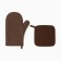 Kitchen kitchen kit, color. Brown, mittens of 18x29 cm, 19x19 cm