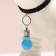 Light beacon on a collar for large and medium dogs, packing 12 pcs, blue