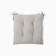 Siddle on the chair Ethel Kitchen 42x42 cm, col. light gray, 100% HL, sarzha 250 g/m2