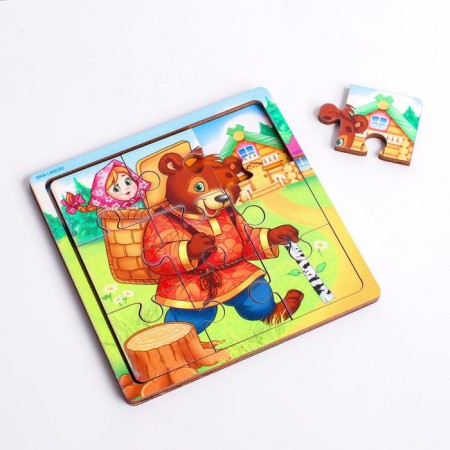 Puzzle "Masha and the Bear", 9 details-2