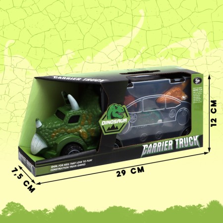 Dinosaurus truck, with 3 cars-5