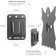 KROMAX Casper-200 Kromax, for TV, fixed, 15-43 ", up to 30 kg, 21 mm from the wall, black