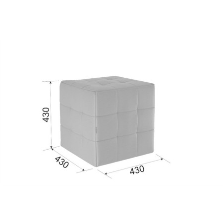 Puff Rubik 2, 430 x 430 x 430, honey (velor)-1