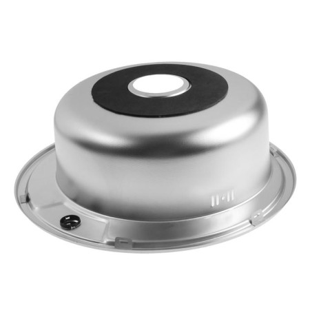 Kitchen sink Mixline 532307, mortise, thickness 0.8 mm, 51x51x17 cm, vol. 3 1/2 ", with Siphon-2