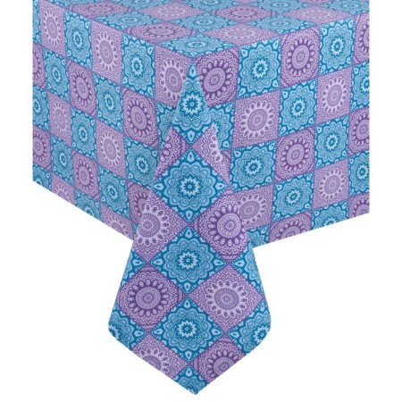 India tablecloth, size 110x140 cm, purple color-1