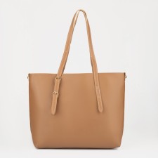 Zipper bag with lightning, the color is light brown