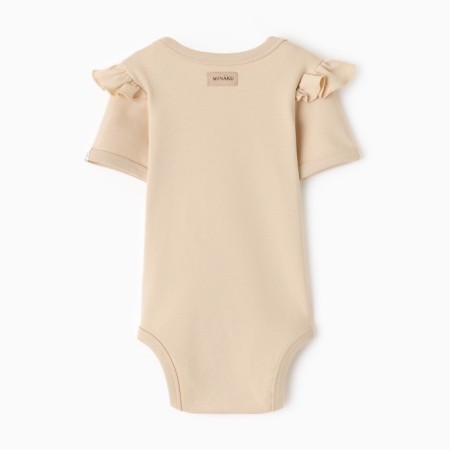 Body Children with ruffles Minaku "Nature", beige color, height 62-68 cm-4