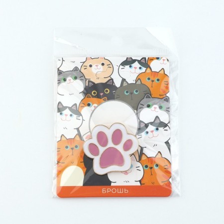 Brooch "Paw", 2.9 x 2.5 cm-7