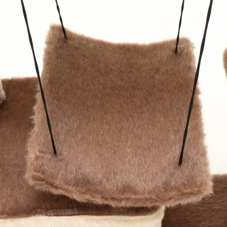 Complex for cats with a claw, collapsible, with a hammock, 33 x 76 x 105 cm, beige-6