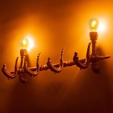 Lamp "Krueger" 2he27 40W bronze 80x26x20cm-2