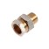 American Otmo, 1/2 ", internal/outer thread, straight, nickelized brass