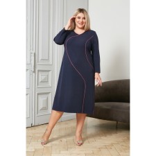 Women's dress, size 62, dark blue color