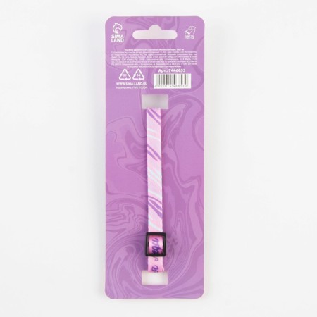 A collar for dogs and cats with Fasteks "Little Lady", 30x1 cm-4
